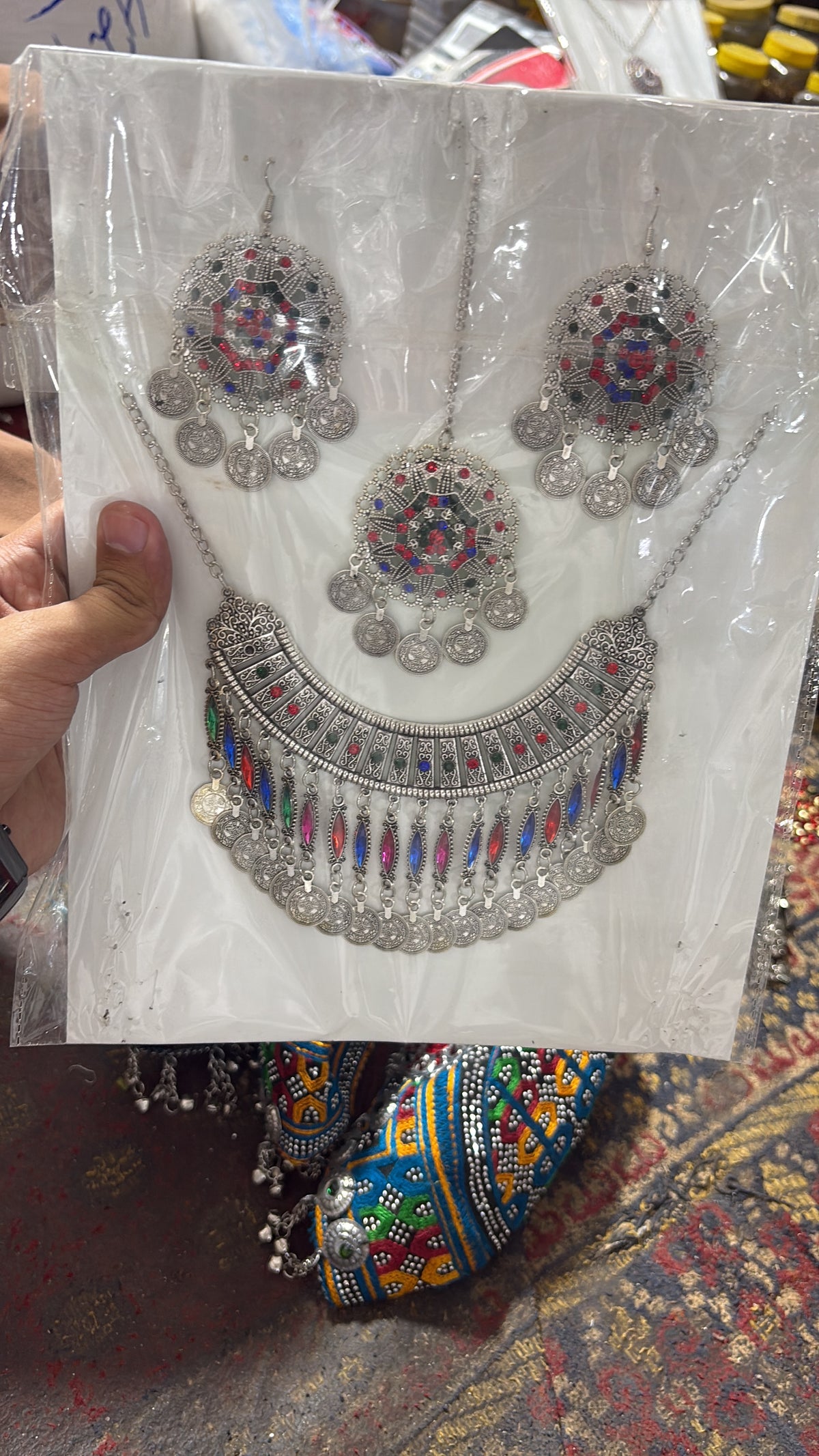 Afghan silver jewelry set – original photo