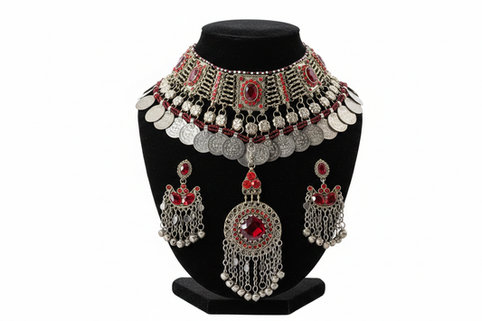 Afghan Bridal Jewelry Set studio photo