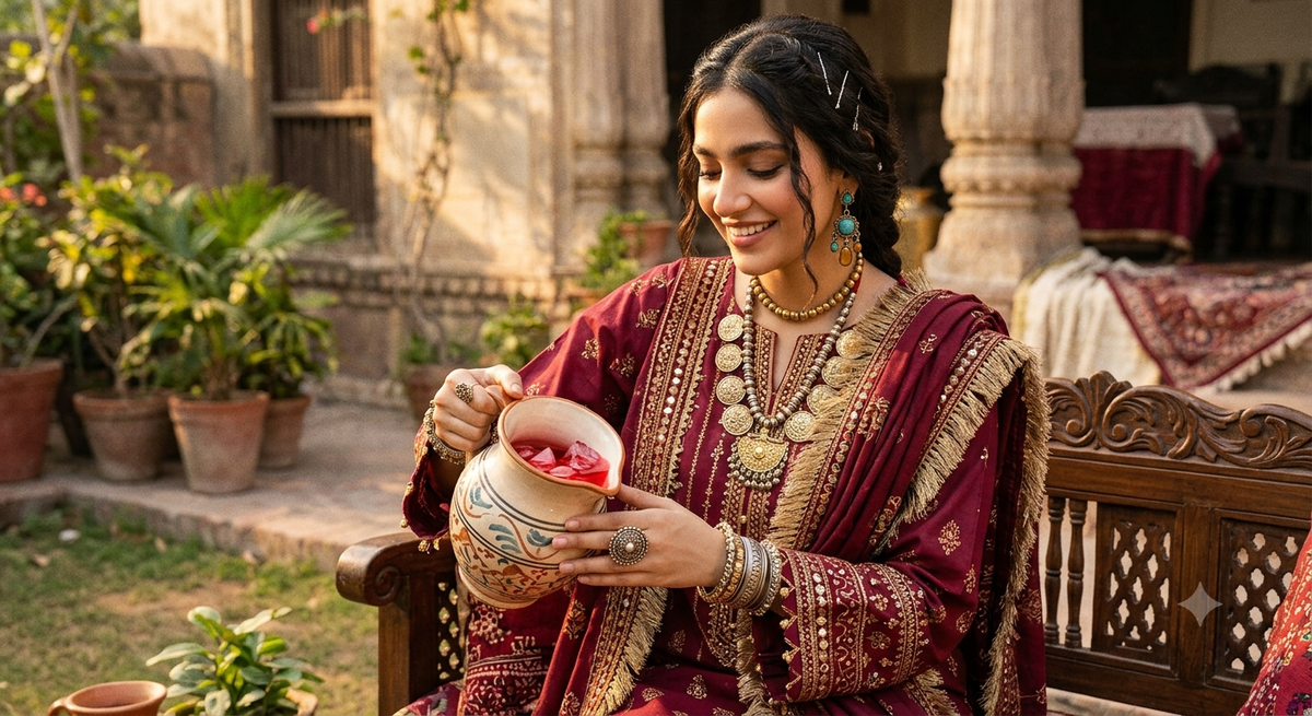 Afghan bridal dress – original lifestyle photo