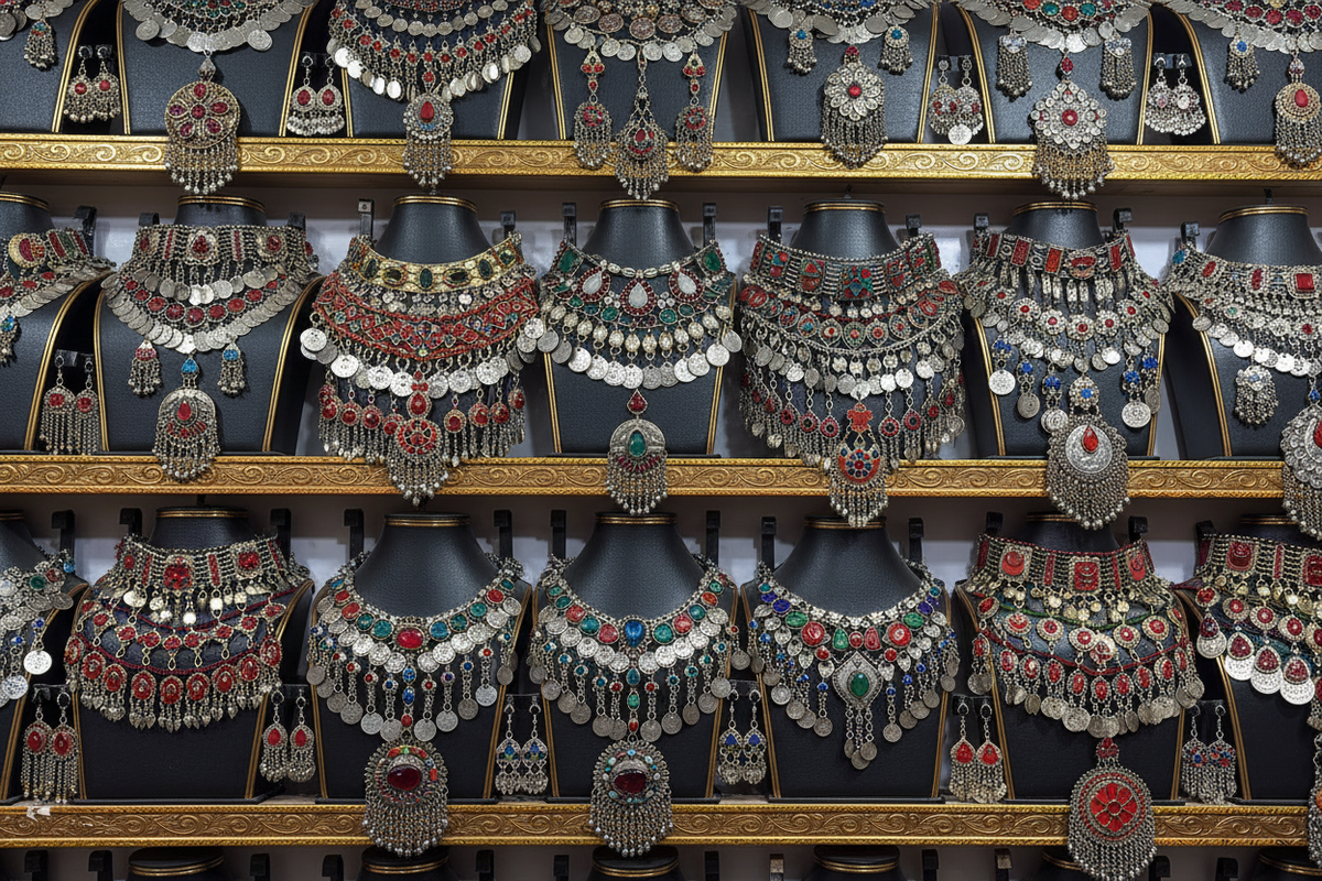 Afghan Jewelry Collection – studio front view