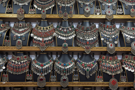 Afghan Jewelry Collection – studio front view
