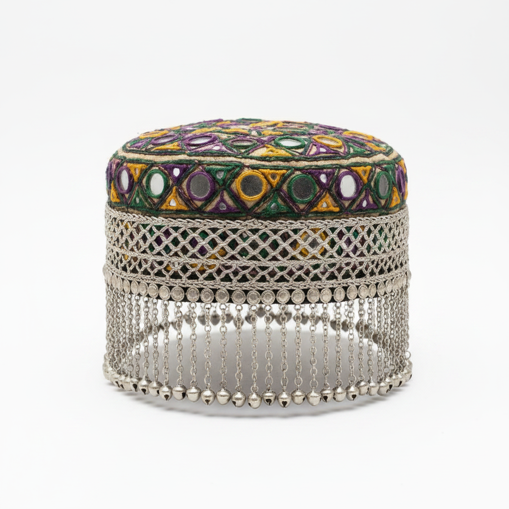 Afghan Kuchi Cap - Side view